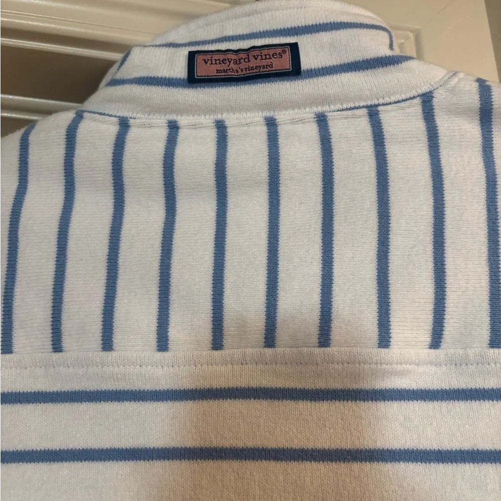 Vineyard Vines Blue and White Striped Pullover - Picture 6 of 8